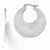 Sterling Silver Scratch Finish Hinged Hoop Earrings