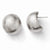 Sterling Silver Scratch Finish Button Post Earrings