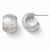 Sterling Silver Scratch Finish Huggy Post Earrings