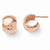 Sterling Silver Rose Gold-plated Polished Huggy Earrings