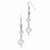 Sterling Silver Twist Dangle Earrings