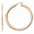 Sterling Silver Rose Gold-plated Polished Hoop Earrings