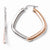 Sterling Silver Rose Gold-plated Polished Hoop Earrings