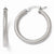 Sterling Silver Textured Hinged Hoop Earrings