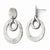 Sterling Silver Polished Scratch Finish Post Dangle Earrings