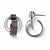 Sterling Silver Ruthenium-plated Textured Post Dangle Earrings