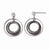 Sterling Silver Ruthenium-plated Polished Post Dangle Earrings