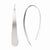 Sterling Silver Rhodium-plated Polished Brushed Earrings