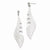 Sterling Silver Polished & Textured Post Dangle Earrings