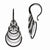 Sterling Silver Ruthenium-plated Laser Textured Earrings