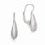 Sterling Silver Radiant Essence Rhodium-plated Leverback Earrings