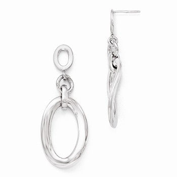 Sterling Silver Polished Post Dangle Earrings