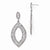 Sterling Silver Polished Finish Post Dangle Earrings