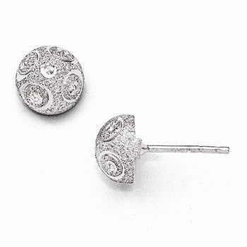 Sterling Silver Textured Post Earrings