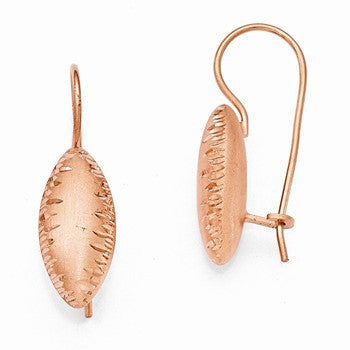 Sterling Silver Radiant Essence Rose Gold-plated Earrings