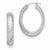 Sterling Silver Radiant Essence Ruthenium-plated Diamond-cut Earrings