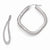 Sterling Silver Radiant Essence Ruthenium-plated Diamond-cut Earrings