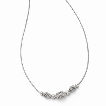 Sterling Silver Beaded Necklace