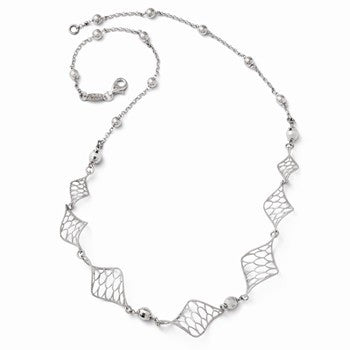 Sterling Silver Twist Necklace