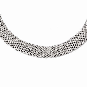 Sterling Silver Mesh Necklace