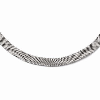 Sterling Silver Mesh Necklace