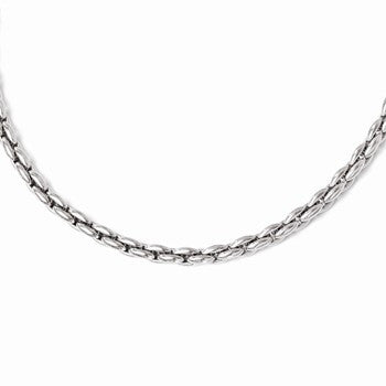 Sterling Silver Polished Link Necklace