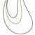 Sterling Silver Ruthenium & Gold-Plated Strand Necklace