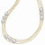 Sterling Silver Gold-Tone Flash K Plated Polished Necklace