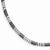 Sterling Silver Ruthenium-Plated Diamond-Cut Anklet Bracelet