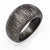 Sterling Silver Ruthenium-plated Brushed & D/C Ring