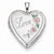 Sterling Silver 20mm D/C & Enameled Love Heart Locket