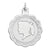 Engraveable Girl Disc Charm in Sterling Silver