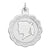 Sterling Silver Engraveable Girl Disc Charm hide-image