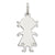 Engraveable Girl Disc Charm in Sterling Silver