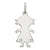 Sterling Silver Engraveable Girl Disc Charm hide-image