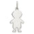 Sterling Silver Engraveable Boy Disc Charm hide-image