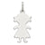 Sterling Silver Engraveable Girl Disc Charm hide-image