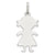 Engraveable Girl Disc Charm in Sterling Silver