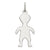 Sterling Silver Engraveable Boy Disc Charm hide-image