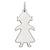 Sterling Silver Engraveable Girl Disc Charm hide-image