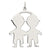 Sterling Silver Engraveable Boy/Boy Disc Charm hide-image