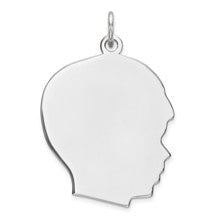 Sterling Silver Engraveable Boy Disc Charm hide-image