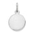 Engraveable Round Disc Charm in Sterling Silver