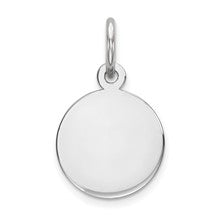 Sterling Silver Engraveable Round Disc Charm hide-image