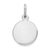 Sterling Silver Engraveable Round Disc Charm hide-image