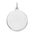 Engraveable Round Disc Charm in Sterling Silver