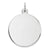 Engraveable Round Disc Charm in Sterling Silver