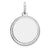 Sterling Silver Engraveable Round Disc Charm hide-image