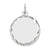 Engraveable Round Disc Charm in Sterling Silver