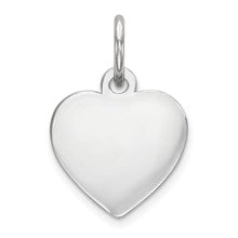 Sterling Silver Engraveable Heart Disc Charm hide-image